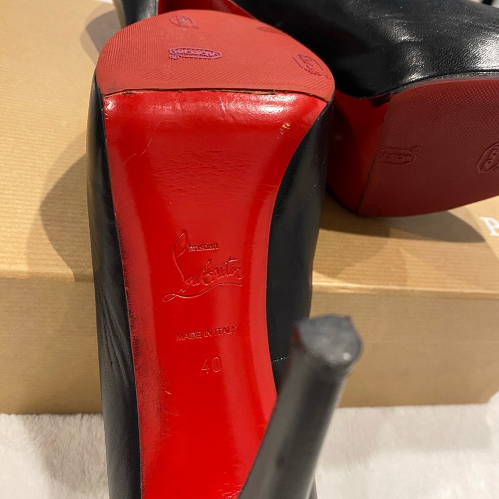 Louboutin Bianca 120 patent calf